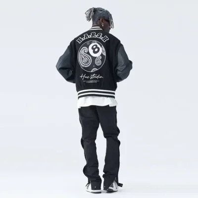 Paisley Black 8 Ball Varsity Jacket