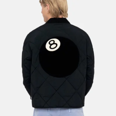 Stussy 8 Ball Black Quilted Liner Jacket