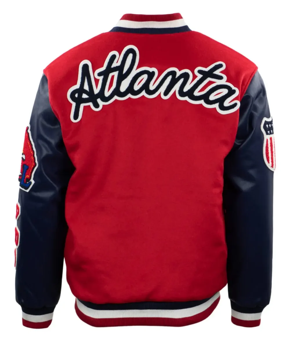 Atlanta Black Crackers Vintage Red & Navy Varsity Jacket