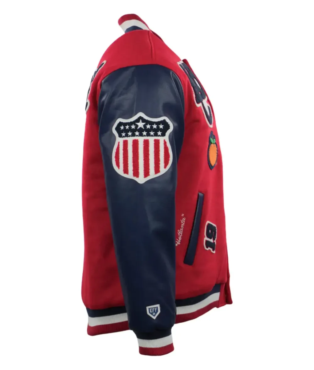 Atlanta Black Crackers Vintage Red & Navy Varsity Jacket