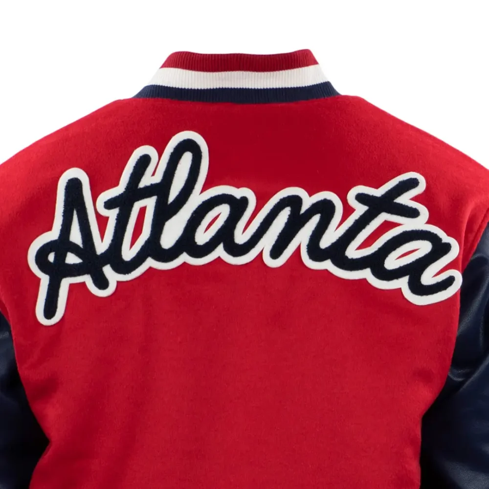 Atlanta Black Crackers Vintage Red & Navy Varsity Jacket