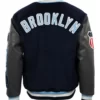 Brooklyn Royal Giants Vintage Navy/Black Wool & Leather Varsity Jacket