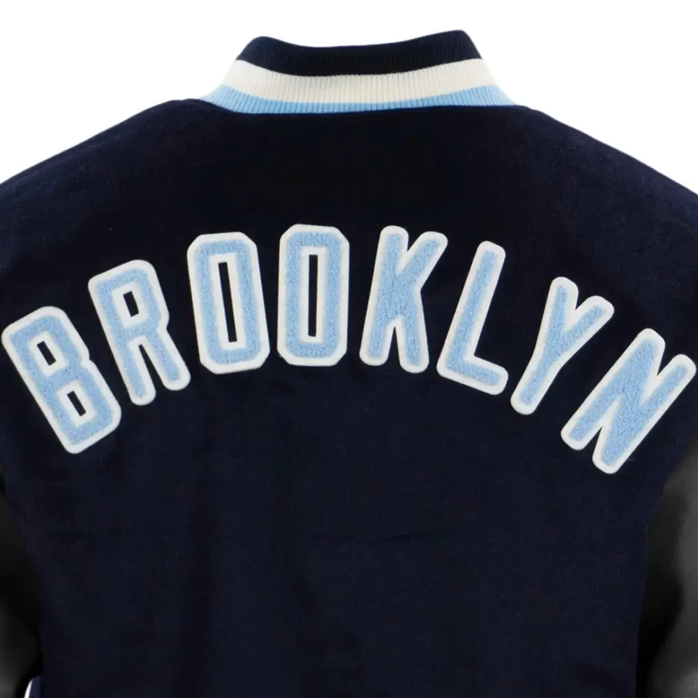 Brooklyn Royal Giants Vintage Navy/Black Wool & Leather Varsity Jacket