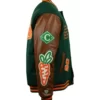 Carrots Arlington Heights Collection Green/Brown Wool & Leather Varsity Jacket