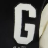 Homestead Grays Vintage Black/White Wool & Leather Varsity Jacket