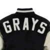 Homestead Grays Vintage Black/White Wool & Leather Varsity Jacket