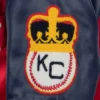 Kansas City Monarchs Vintage Red & Navy Wool & Leather Varsity Jacket