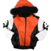 Kids 8 Ball Orange Hooded Bomber Jacket (2T – 14)