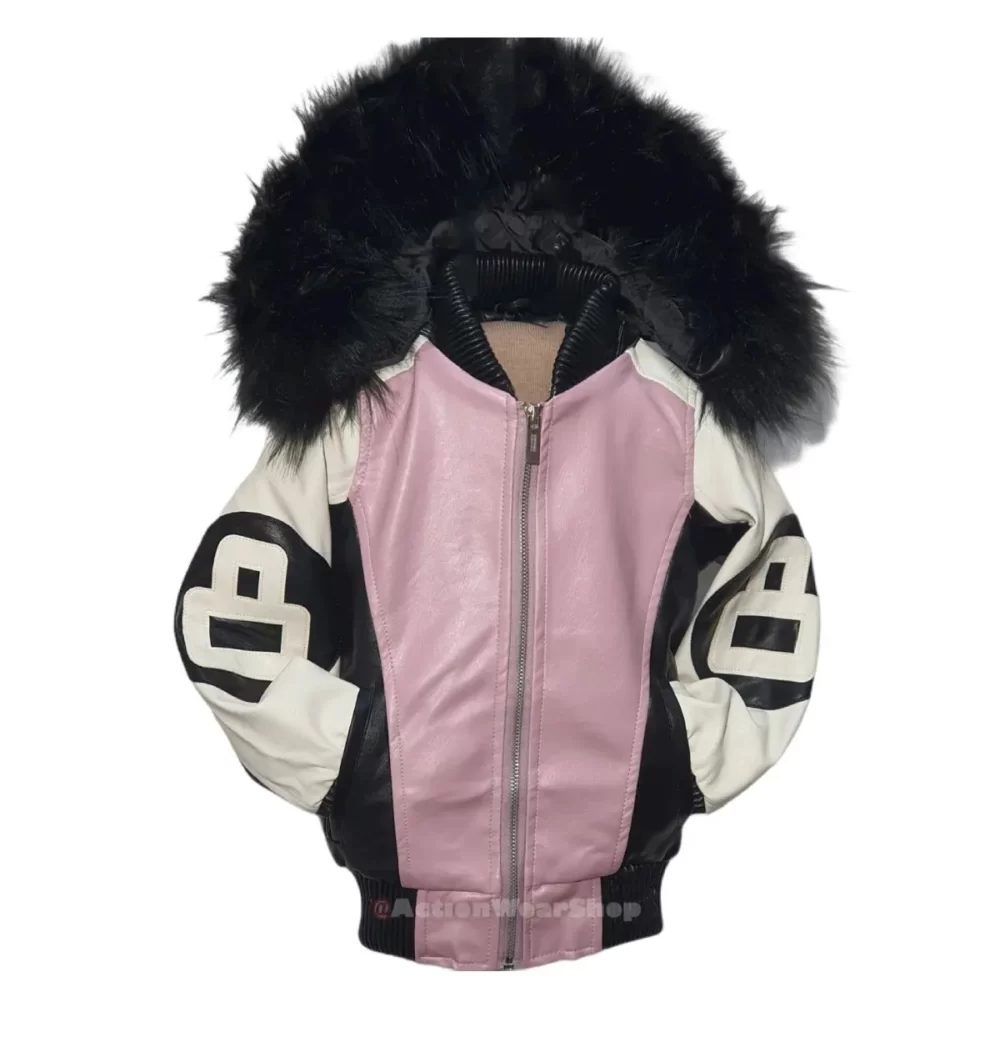 Kids 8 Ball Tri Color Jacket – Blush Pink