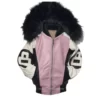 Kids 8 Ball Tri Color Jacket – Blush Pink