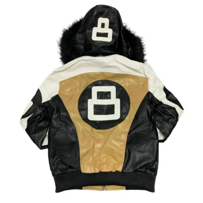 Robert Phillipe 8 Ball Jacket with Fur Hood