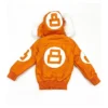 Robert Phillipe Kids Orange 8 Ball Leather Jacket