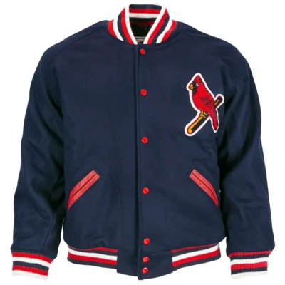 St. Louis Cardinals 1950 Authentic Blue Varsity Jacket