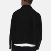 Stussy 8 Ball Suede Bing Jacket Black