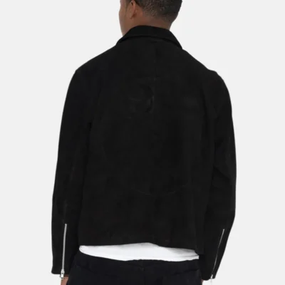 Stussy 8 Ball Suede Bing Jacket Black