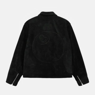 Stussy 8 Ball Suede Bing Jacket Black