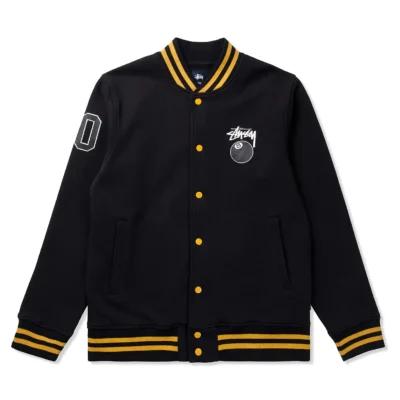 Stüssy Black 8 Ball Varsity Jacket