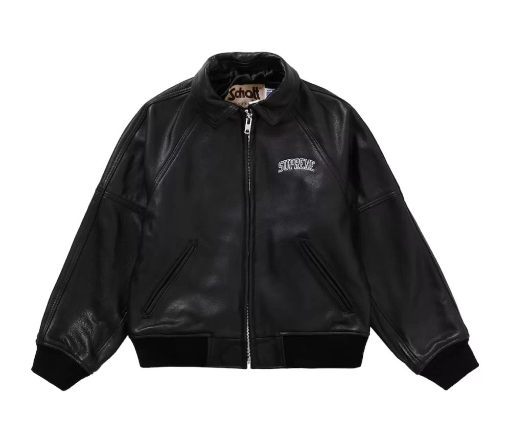 Supreme AW19 Martin Wong Black 8 Ball Leather Jacket