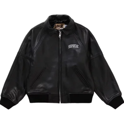 Supreme AW19 Martin Wong Black 8 Ball Leather Jacket