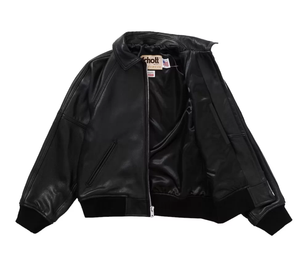 Supreme AW19 Martin Wong Black 8 Ball Leather Jacket