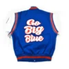 Tennessee State University Motto 3.0 Royal Blue & White Wool & Leather Varsity Jacket