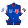 Tennessee State University Motto 3.0 Royal Blue & White Wool & Leather Varsity Jacket