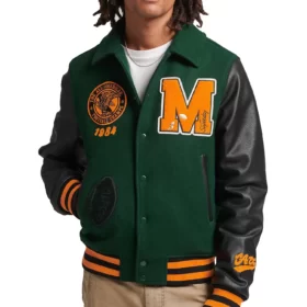 The National 1984 Champions of America Green & Black Wool & Leather Varsity Jacket