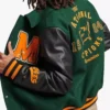 The National 1984 Champions of America Green & Black Wool & Leather Varsity Jacket