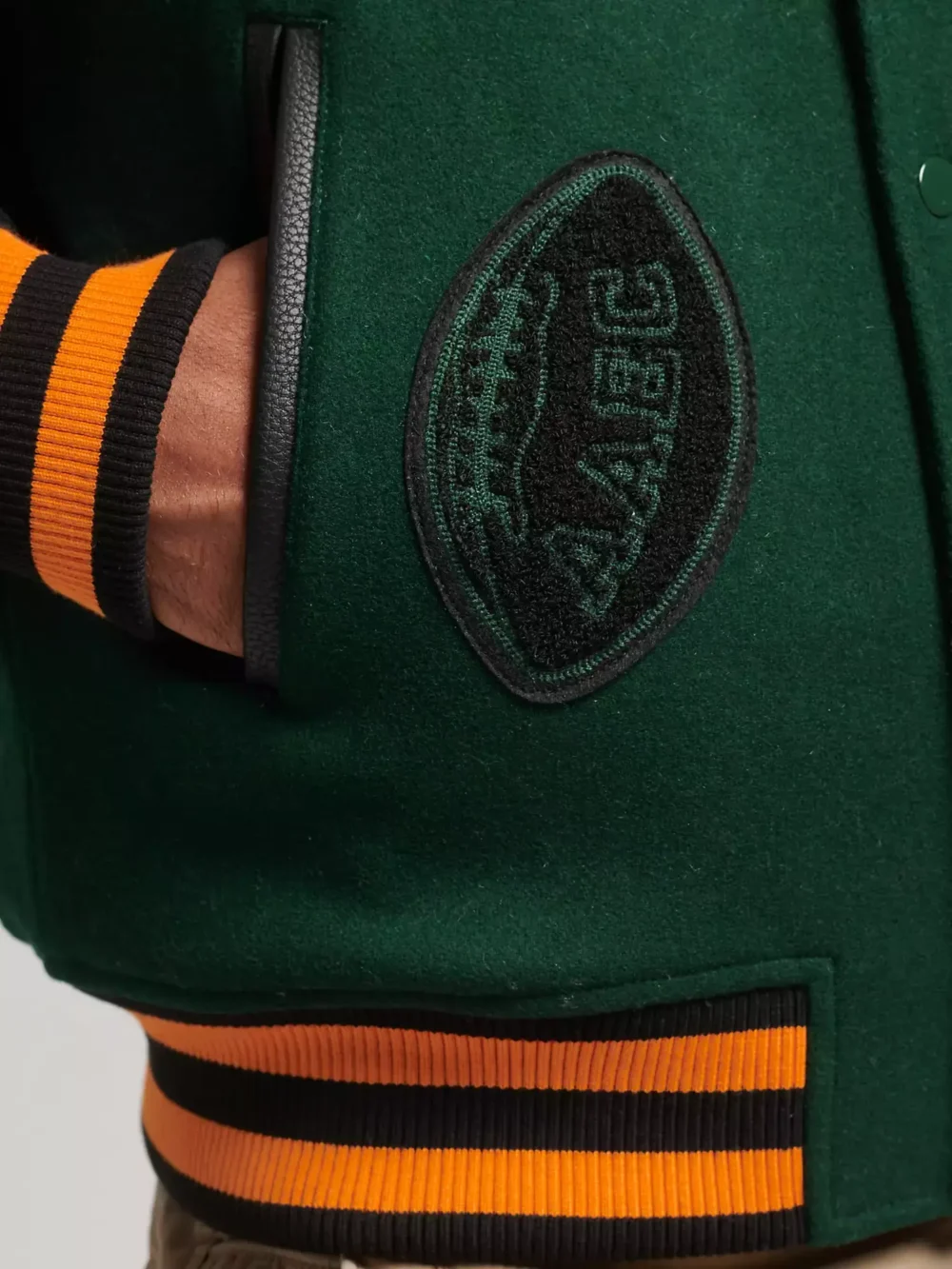 The National 1984 Champions of America Green & Black Wool & Leather Varsity Jacket