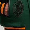 The National 1984 Champions of America Green & Black Wool & Leather Varsity Jacket