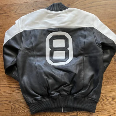 The Original 8 Ball Bomber Jacket Black/White