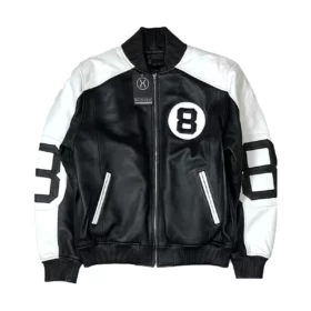 The Original 8 Ball Bomber Jacket Black/White