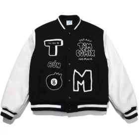 Timcomix 8 Ball Varsity Jacket Black