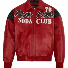 Pelle Pelle 78 Soda Club Red Leather Jacket