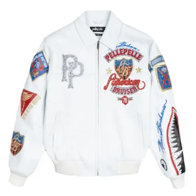 Pelle Pelle American Bruiser Jacket White Leather Jacket