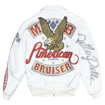 Pelle Pelle American Bruiser Jacket White Leather Jacket