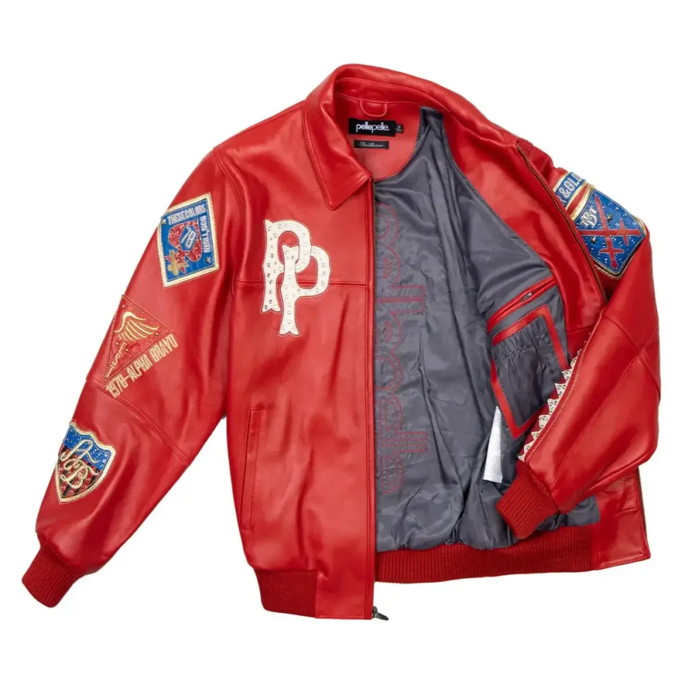 Pelle Pelle American Bruiser Red Leather Jacket