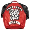 Pelle Pelle Classic Soda Club Plush Red & Black Leather Jacket