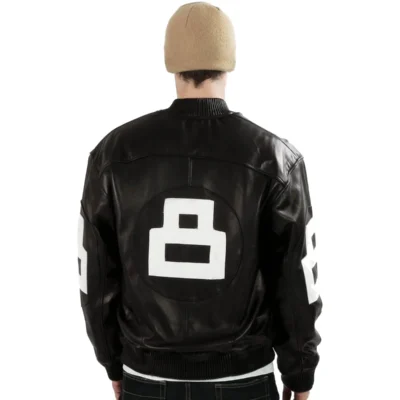 David Puddy Black Seinfeld 8 Ball Jacket