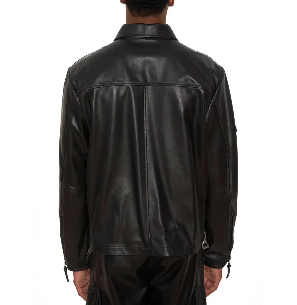 Avirex Leather Aviator Shirt