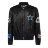 Jeff Hamilton Dallas Cowboys Full Black Leather Jacket