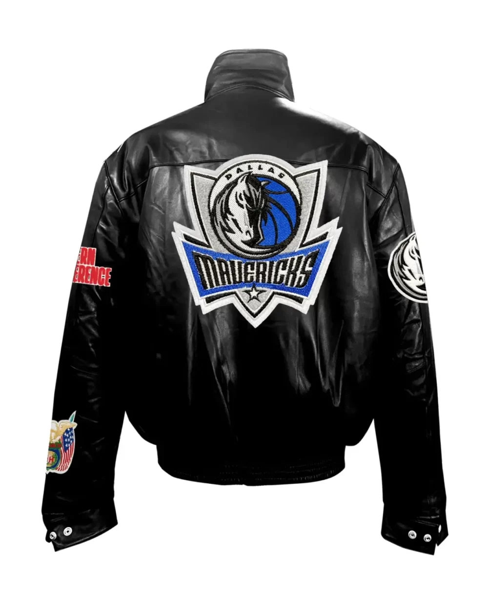 Dallas Mavericks Jeff Hamilton Full Black Leather Jacket