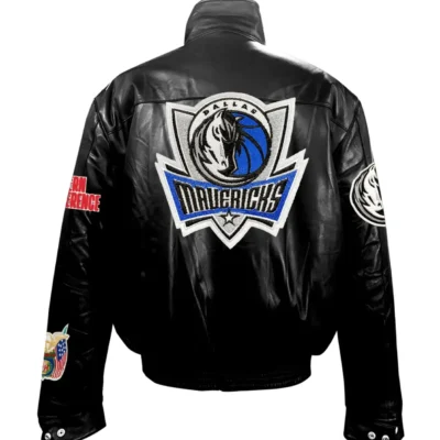 Dallas Mavericks Jeff Hamilton Full Black Leather Jacket