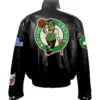 Jeff Hamilton Boston Celtics Full Black Leather Jacket