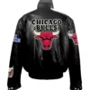 Jeff Hamilton Chicago Bulls Full Black Leather Jacket