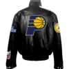 Jeff Hamilton Indiana Pacers Full Black Leather Jacket