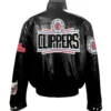 Jeff Hamilton Los Angeles Clippers Full Black Leather Jacket