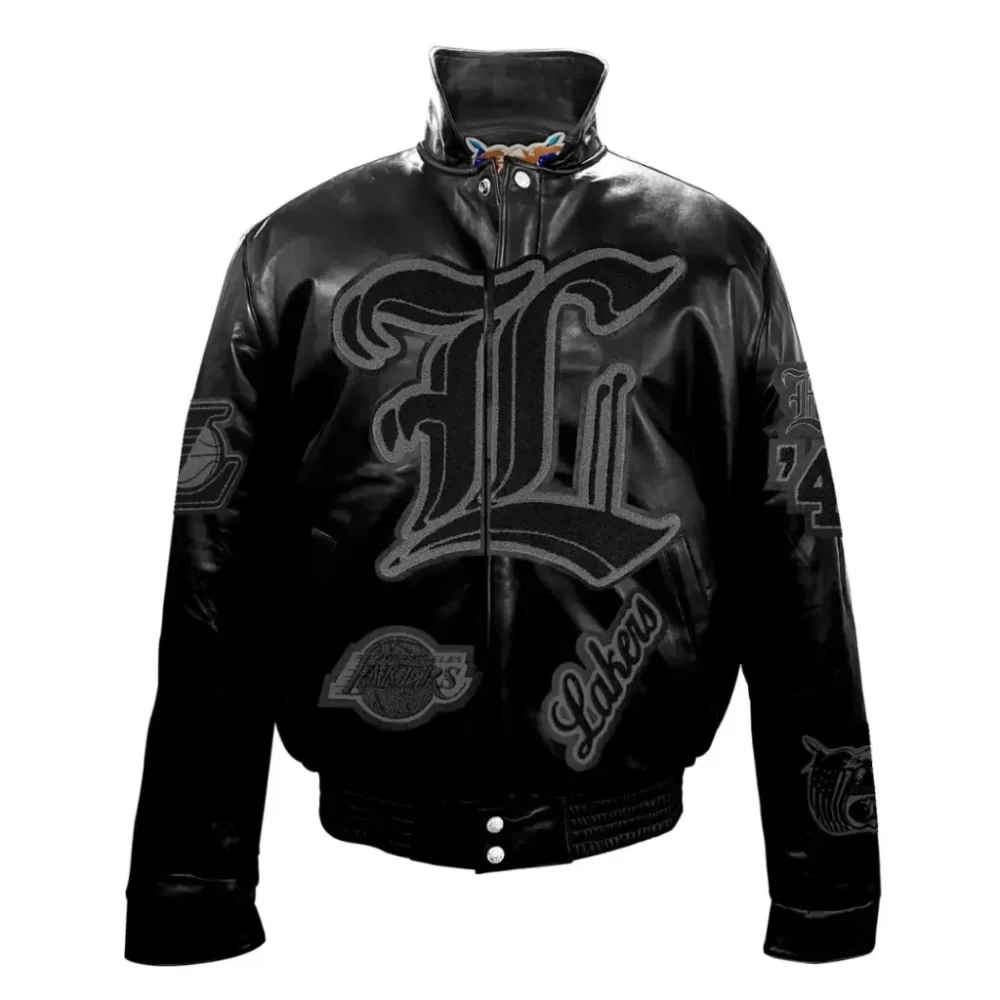 Jeff Hamilton Los Angeles Lakers Full Black Leather Jacket