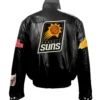 Jeff Hamilton Phoenix Suns Logo Black Leather Jacket