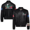 Jeff Hamilton Super Bowl LVII Full-Snap Black Leather Jacket